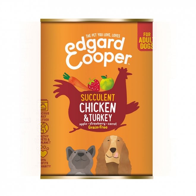Edgard&Cooper Dog kylling & kalkun (400 g)