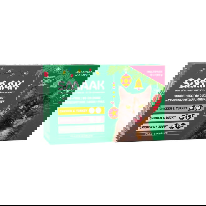 Smaak Cat Christmas Multipack pouch