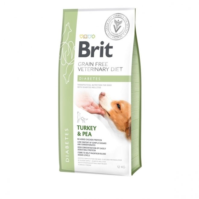 Brit Veterinary Diet Dog Diabetes Grain Free Turkey & Pea (12 kg)