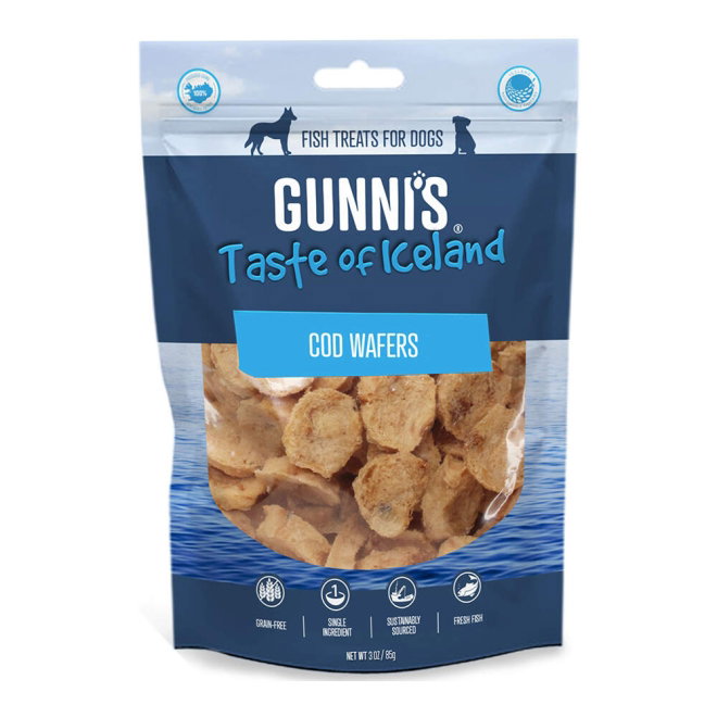 Gunnis Cod Wafers Tygg av Torsk 70g