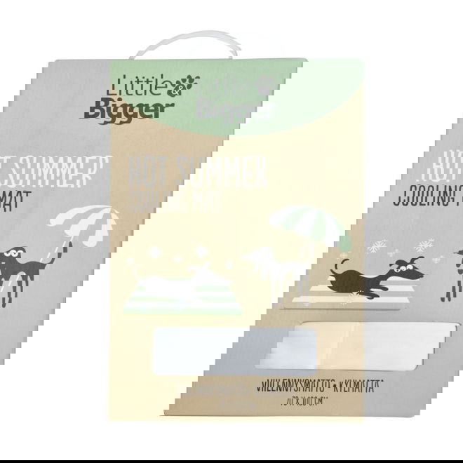 Little&Bigger HotSummer Kjølematte Stripete Grønn (70x100)