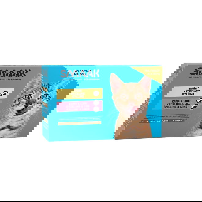 Smaak Cat Kitten Multipack pouch 12 x 100 g