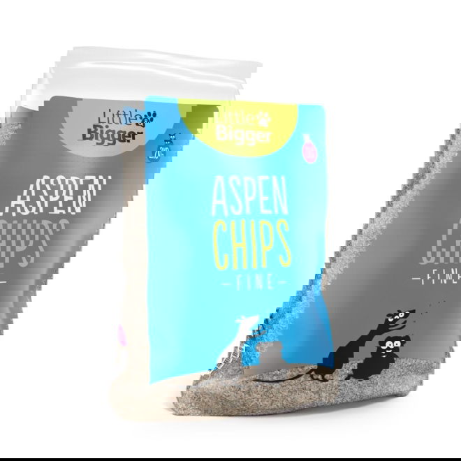 Little&Bigger Aspen chips burstrø fine 2 kg