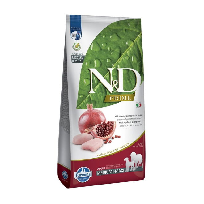 Farmina N&D Prime Dog Chicken & Pomegranate M/L 12 kg