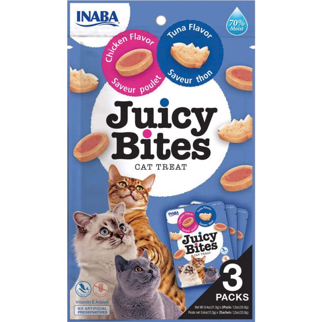 Churu Juicy Cat Bites Chicken-Tuna