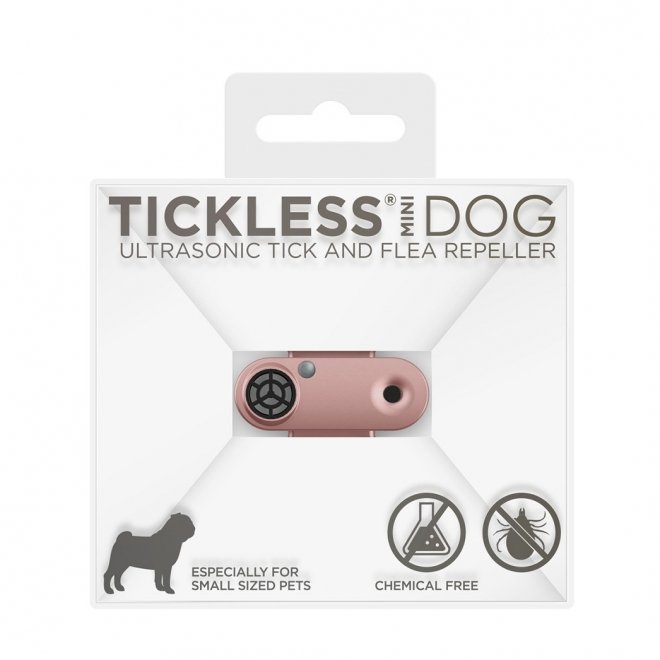 Tickless Mini Dog Elektronisk Flåttavviser (Rosegull)