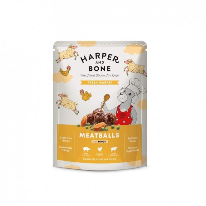Harper and Bone Dog Pouch Fresh Market kjøttboller