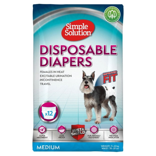 SimpleSolution Disposable hundebleier XXL (M)