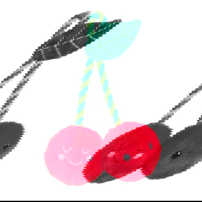 Little&Bigger Juicy Vibes plushy cherries with rope