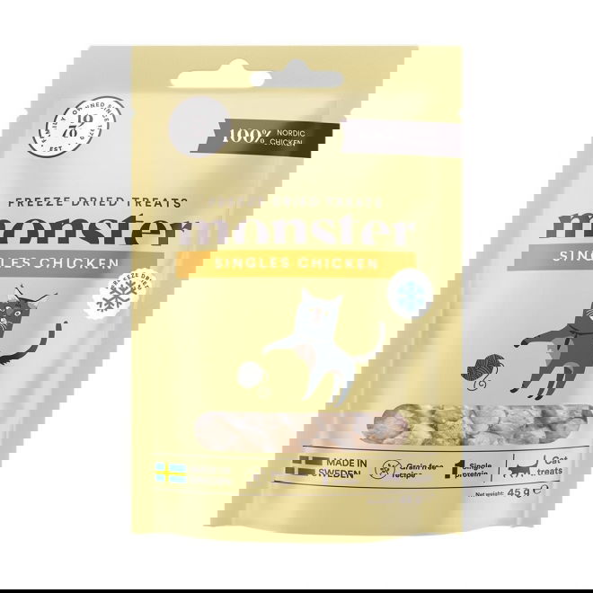 Monster Cat Treats Freeze Dried Chicken 40 g