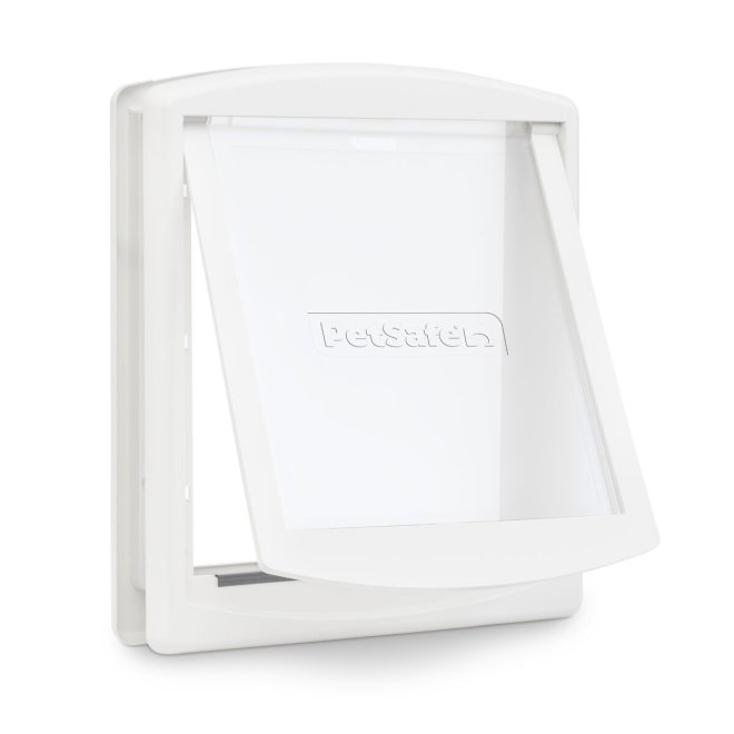 Petsafe Staywell katteluke, 715 hvit