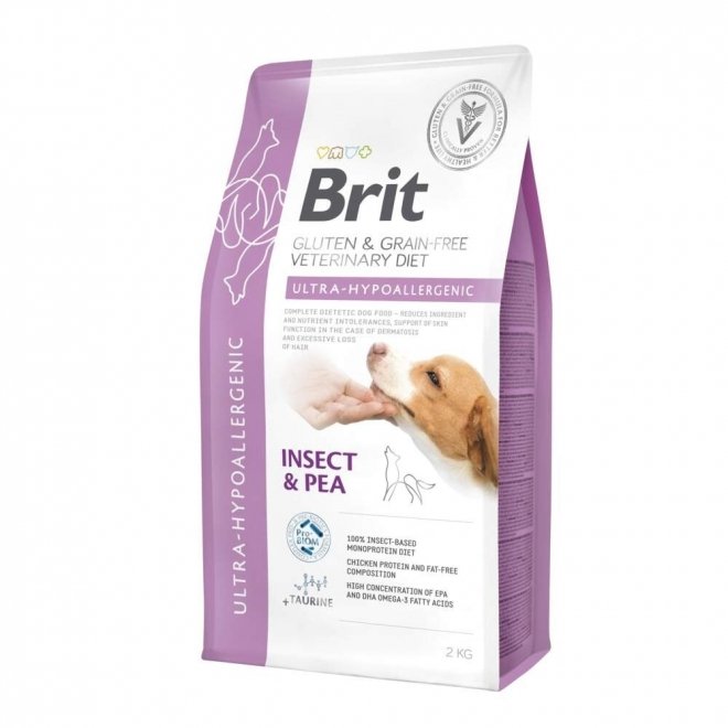 Brit Veterinary Diet Dog Grain Free Ultra-Hypoallergenic Insect with Pea (2 kg)