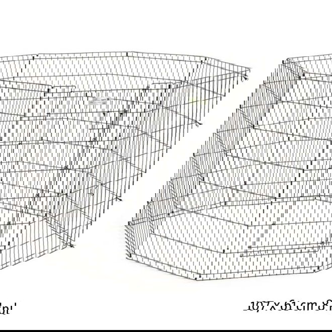 Midwest MaxLock Black Standard Door Valpeg&aring;rd 8 paneler Svart (107 x 61 cm x 8 kpl / 42)