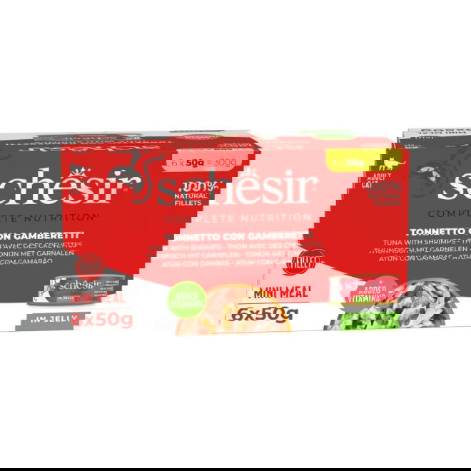 Schesir Tunfisk og Reker i Gele Multipack (6x50g)
