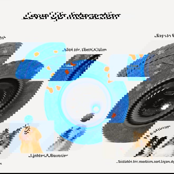 Cheerble Wicked Air Interaktiv Hundeball (Blå)