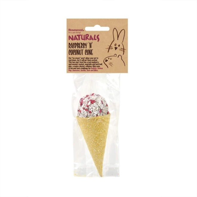 Rosewood Raspberry Coconut Cone 70g