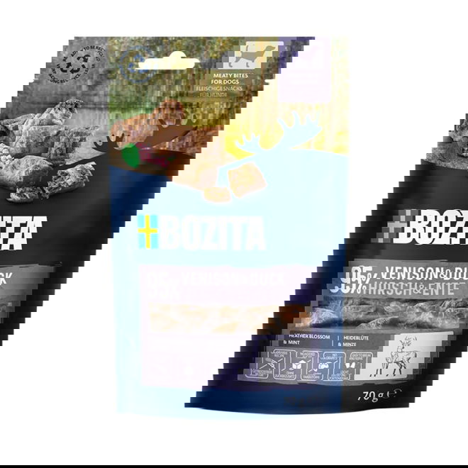 Bozita Dog Meaty Bites godbiter Hjort & And 70g