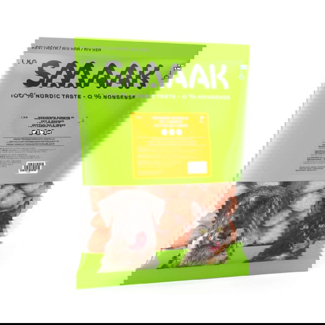 SMAAK Raw Complementary Kylling & Kalkun Fatty 1 kg