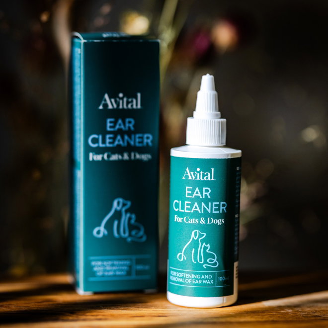 Avital &oslash;rerens for hund og katt 100 ml