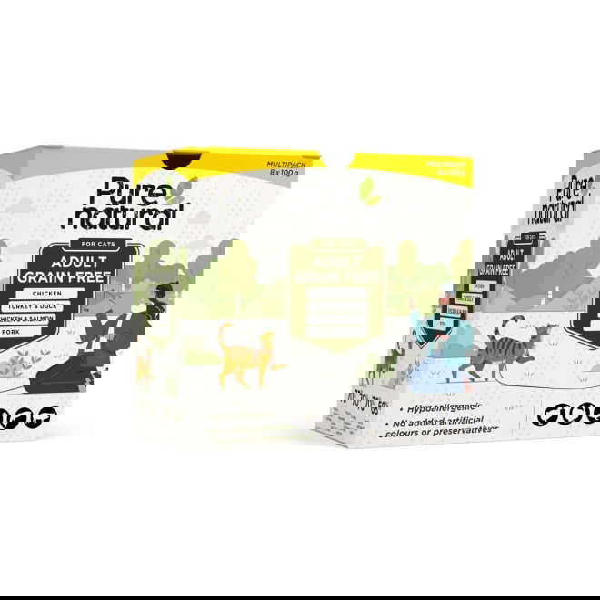 Purenatural Cat Adult Multipack 8x100 g