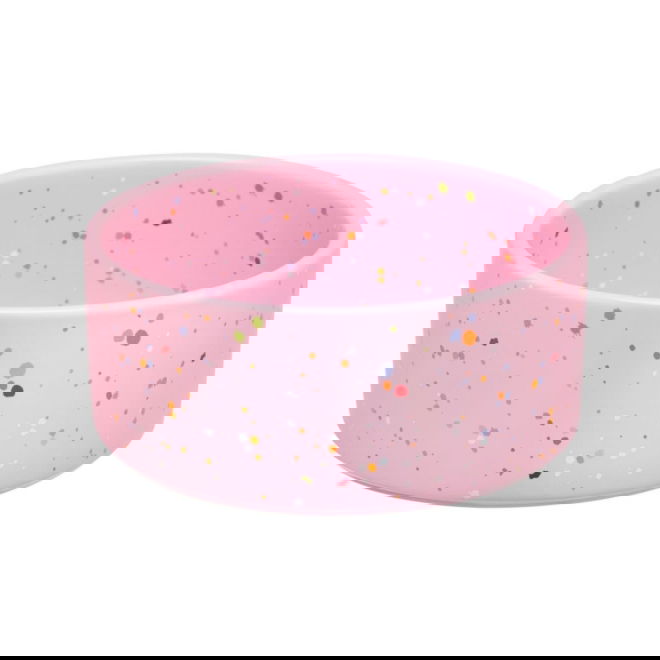 Little&Bigger XOXO keramikksk&aring;l Rosa konfetti