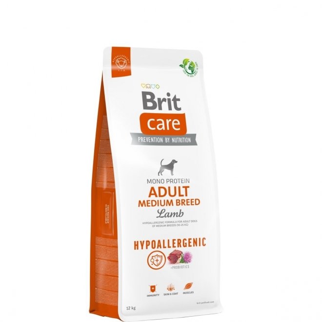 Brit Care Dog Adult Medium Breed Hypoallergenic Lamb (12 kg)