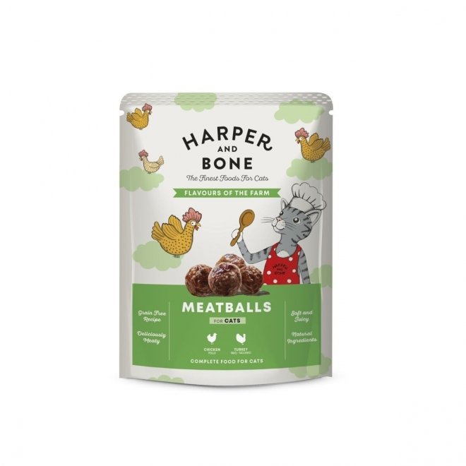 Harper and Bone Cat Pouch Adult Flavours Farm