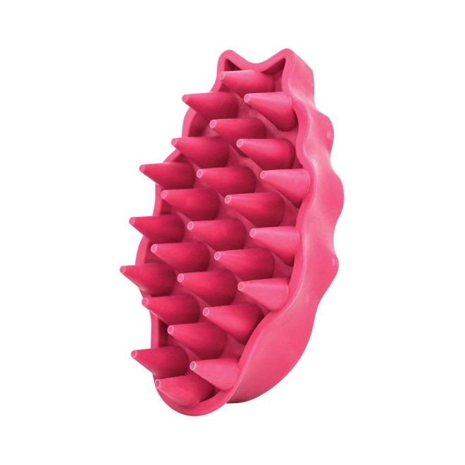 KONG ZoomGroom Hundeb&oslash;rste L (Rosa)