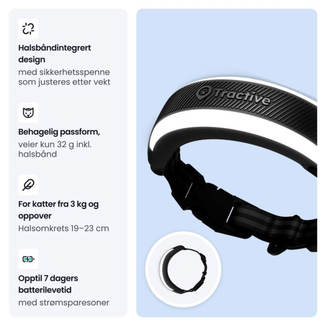 Tractive CAT 6 Mini &ndash; GPS Tracker & Health Monitor (Sort)