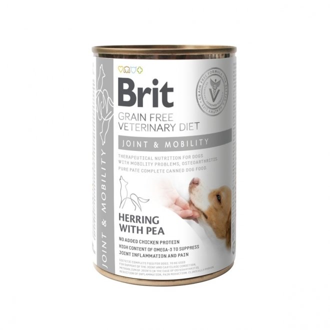 Brit Veterinary Diet Dog Joint & Mobility Grain Free Herring with Pea, 400 g