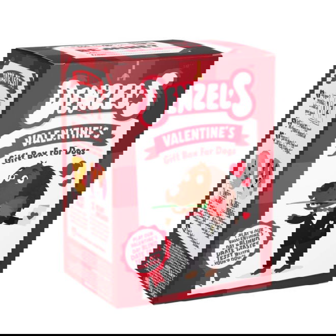 Denzels Valentines Treat Gift Box godbiter til hund 120g