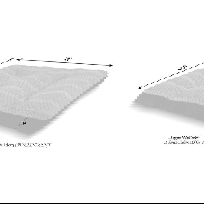 Scruffs Ellen Hundemadrass lys gr&aring;