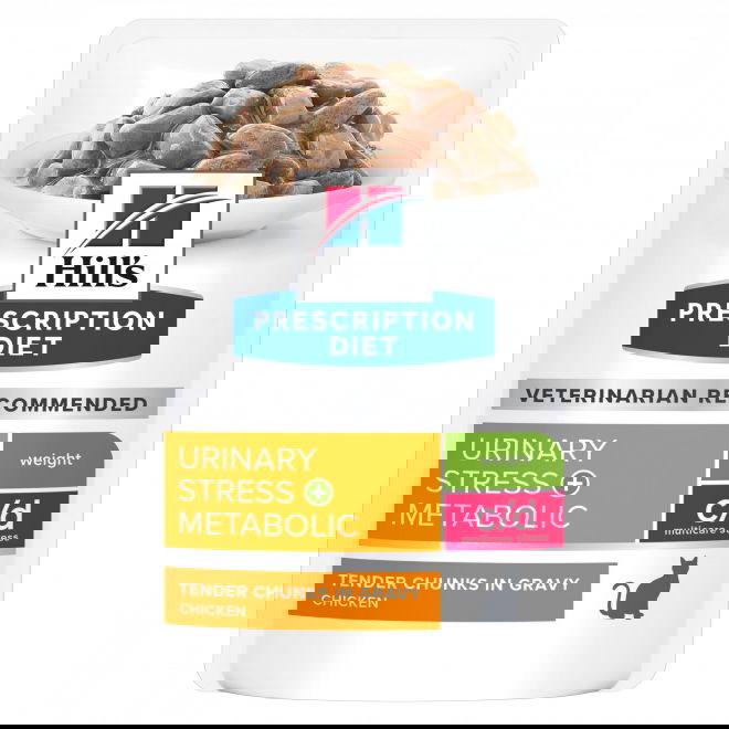 Hills Prescription Diet Feline c/d Urinary Care + Metabolic Chicken 12x85 g