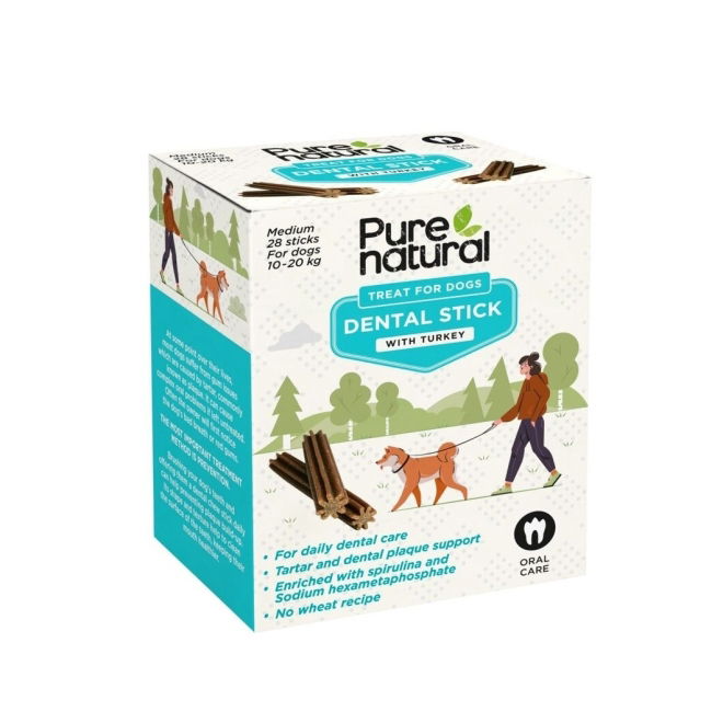 Purenatural Dental Sticks Kalkun 28 stk (M)