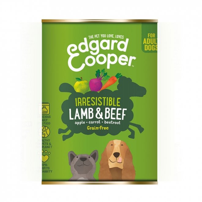 Edgard&Cooper Dog lam & oksekjøtt 400 g (400 g)