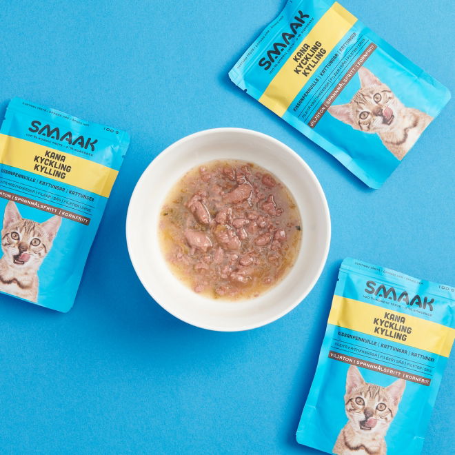 SMAAK Kitten kylling våtfôr, 100 g