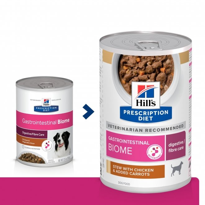 Hills Prescription Diet Canine Adult Gastrointestinal Biome Chicken & Vegetables Stew 156 g