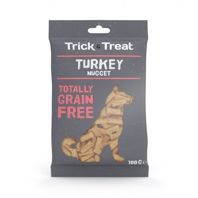 Trick&Treat Grain Free Kalkun Godbit 100g