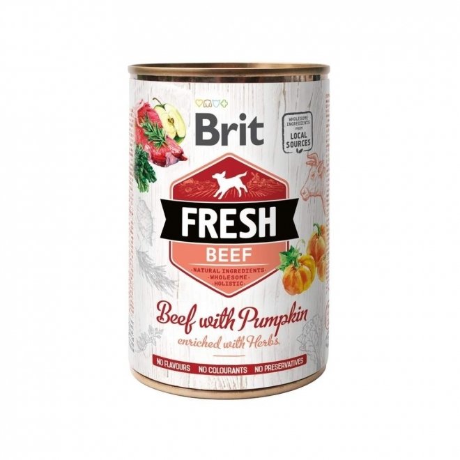 Brit Fresh Oksekjøtt med gresskar 400g
