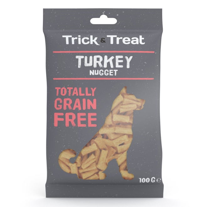 Trick&Treat Grain Free Kalkun Godbit 100g