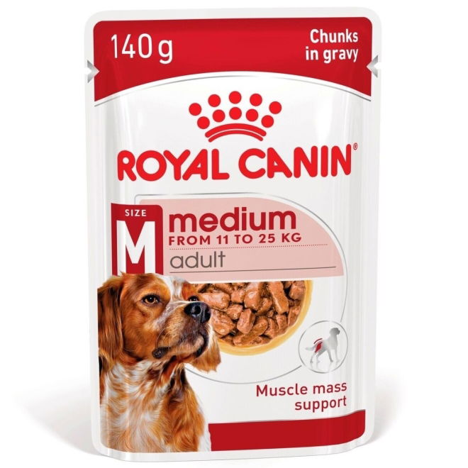 Royal Canin Medium Adult Gravy våtfôr til hund 10x140 g