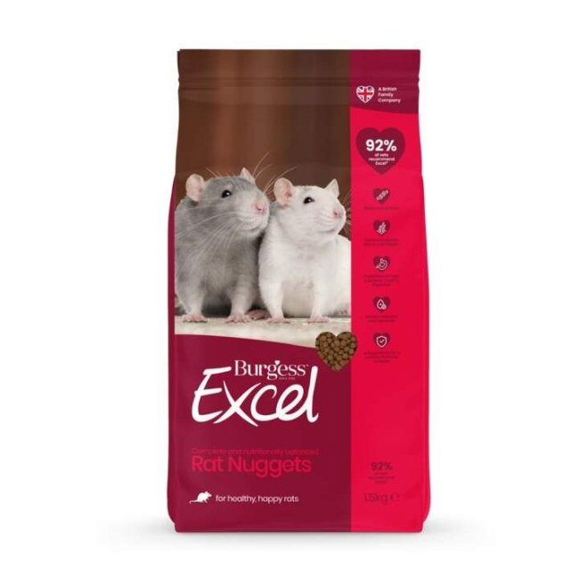 Burgess Excel Rat Nuggets Rottemat 1,5 kg