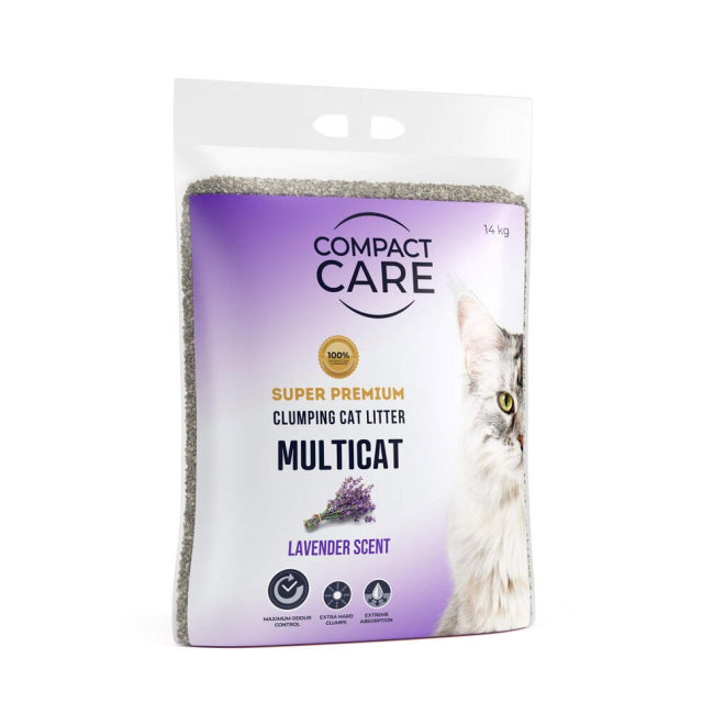 Compact Care Multicat Lavender 14 kg