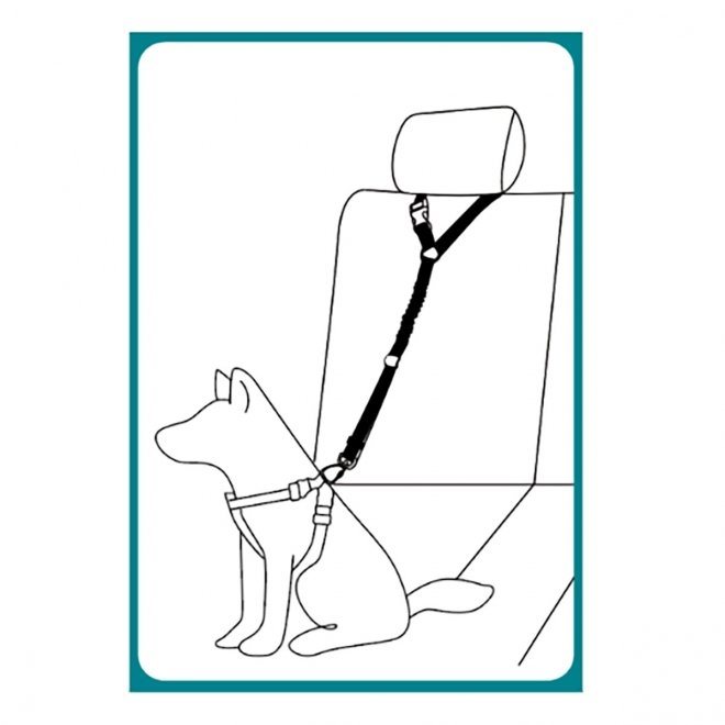 Basic Travel Bilbelte til hund med feste rundt Nakkestøtte