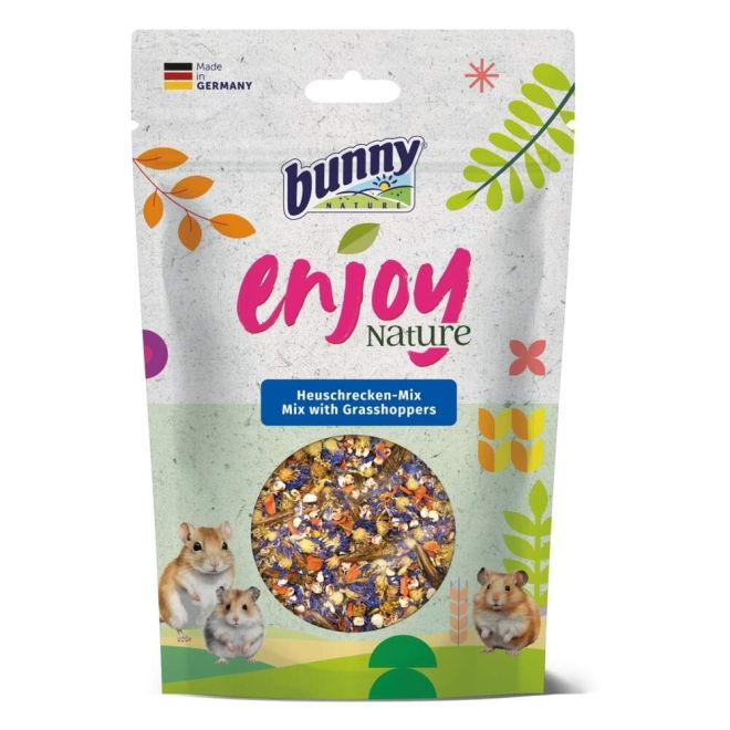 Bunny Enjoy Nature Mix med Gresshopper 50 g