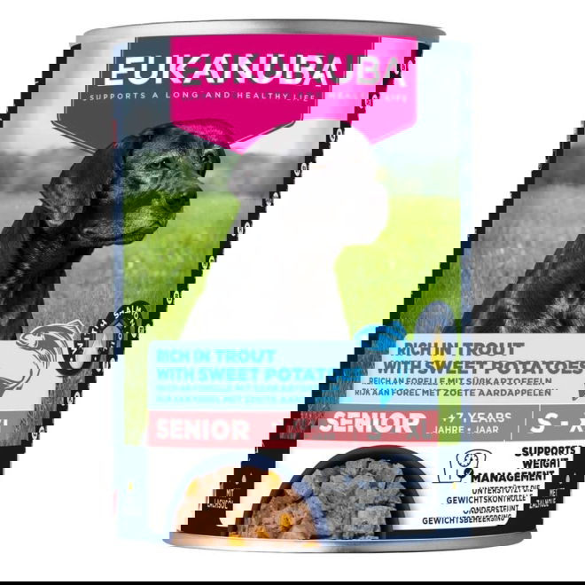 Eukanuba Dog Wet Senior Trout with Sweet Potatoes 400g