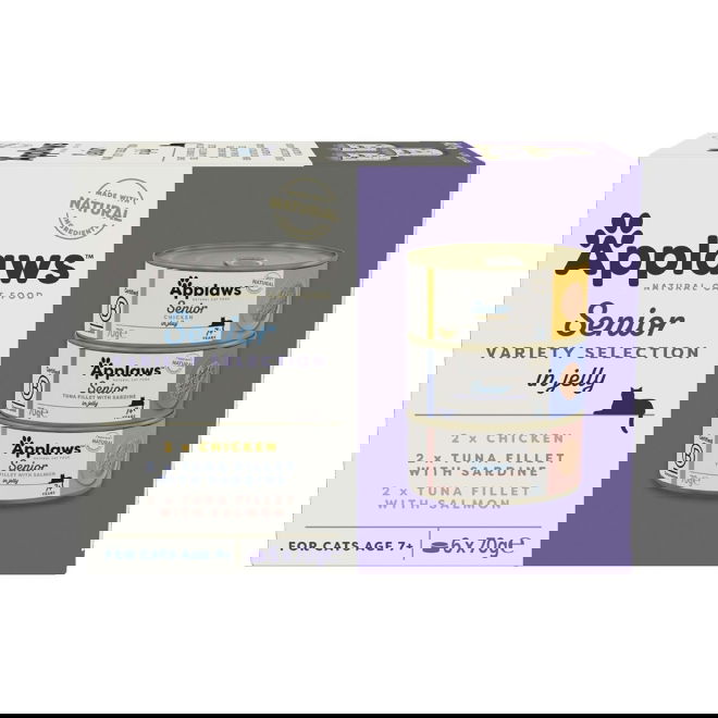 Applaws Cat Senior Multipack Variety Selection i Gele 6 x 70 g