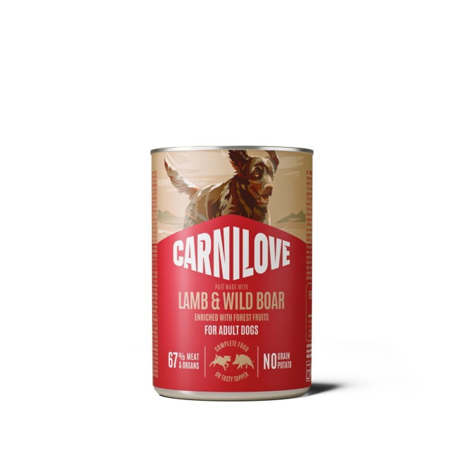 Carnilove Dog Adult Lamb & Wild boar Pat&eacute; 400 g