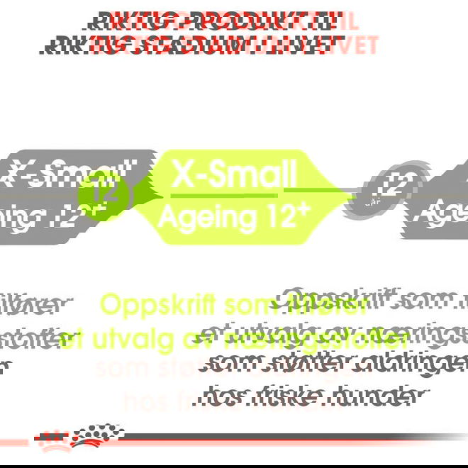 Royal Canin X-small Ageing 12+ tørrfôr til hund