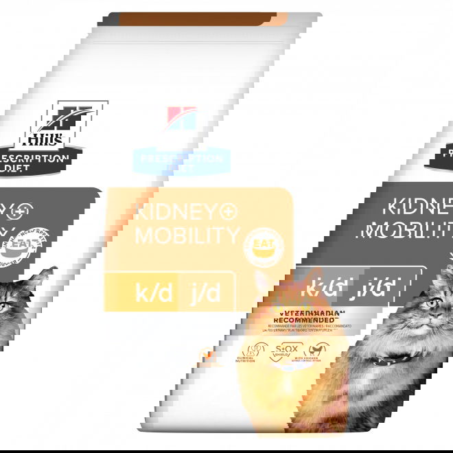 Hills Prescription Diet Feline k/d j/d Kidney + Mobility Chicken